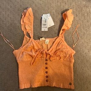 Roxy Maui Nix Crop Top Orange